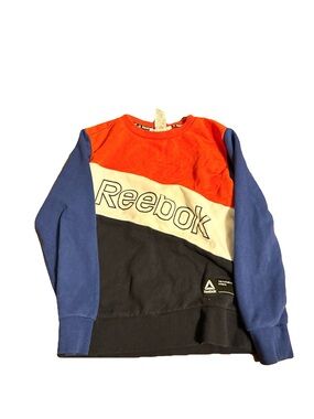 Youth Reebok Red Crewneck Sweatshirt with Logo Trim size 6/7